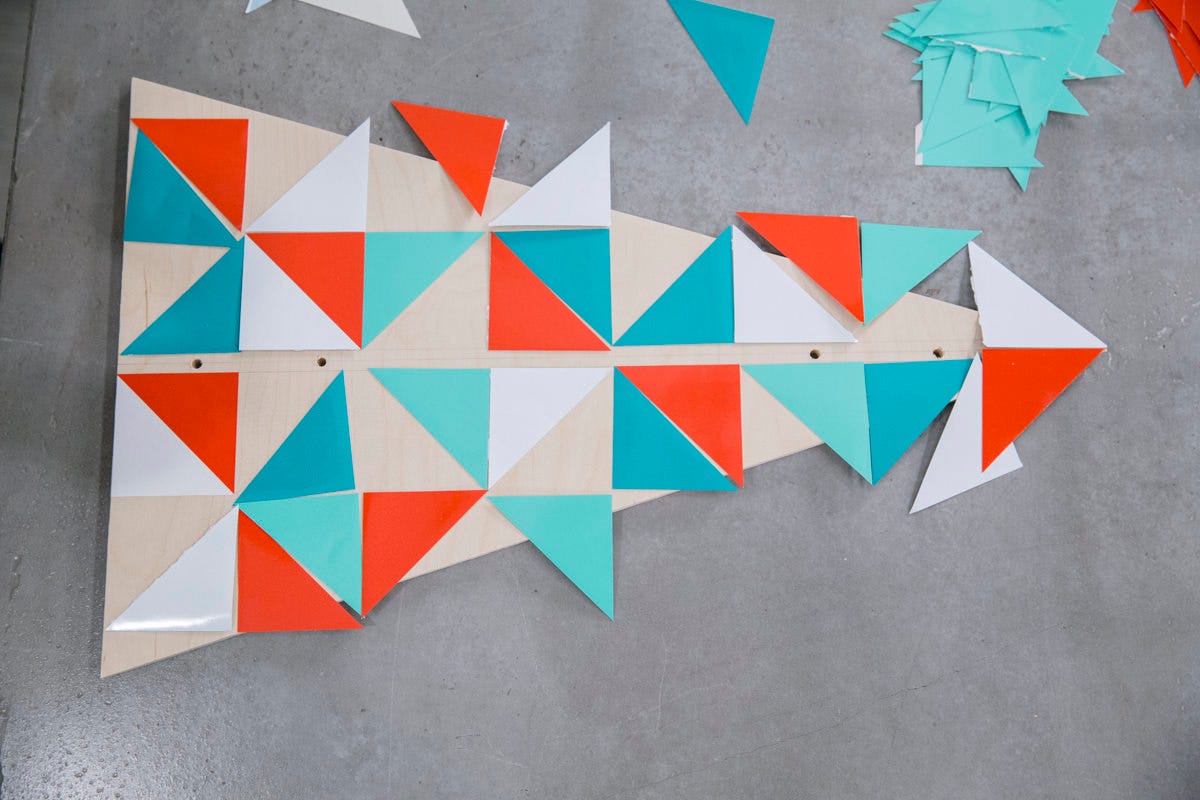 geometric christmas tree shapes geometric christmas tree shapes