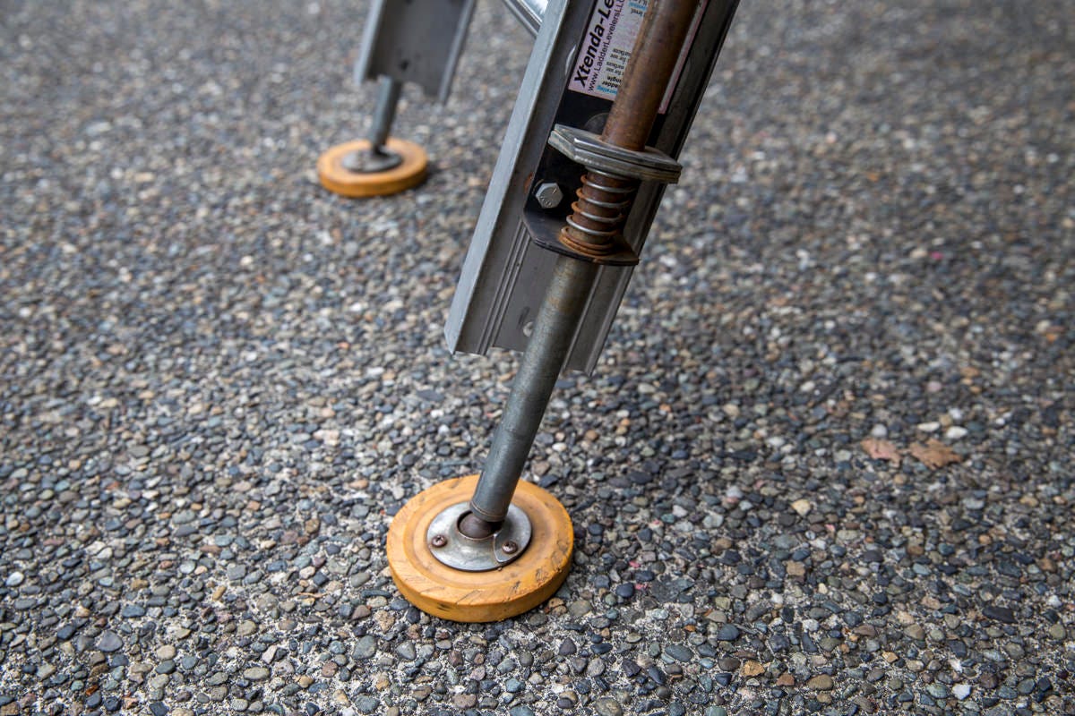 ladder on ground ladder on ground
