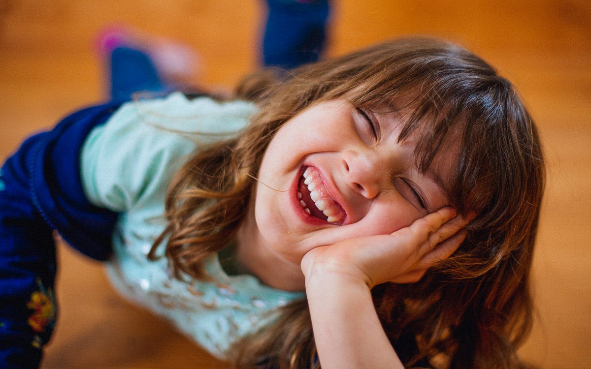 girl excited for doll house