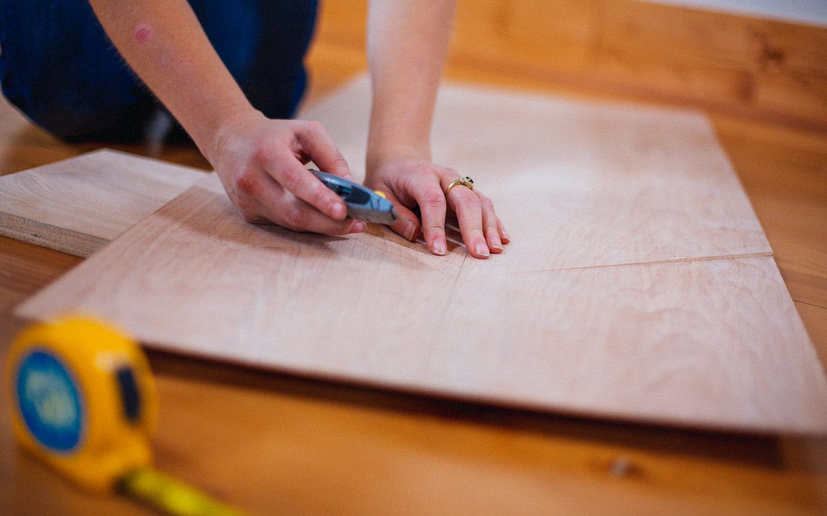 preparing for diy dollhouse