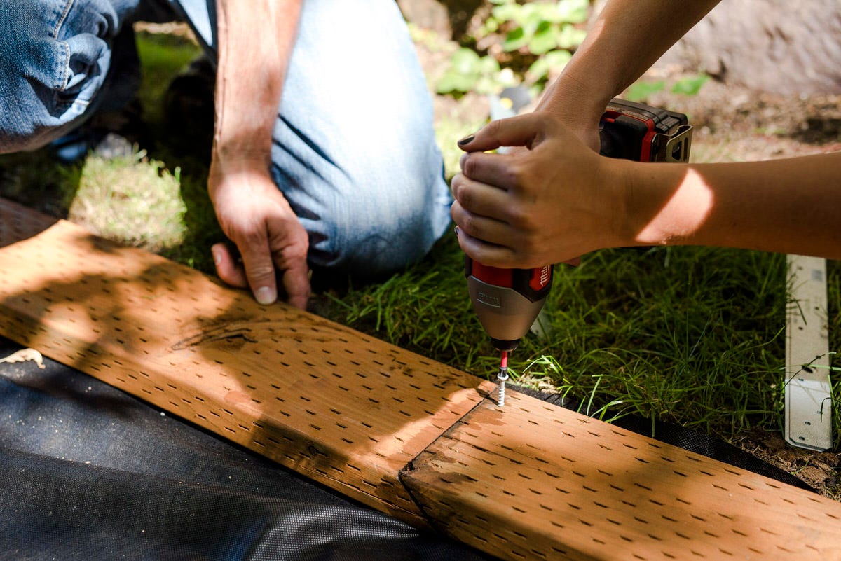 drilling into sleeper board