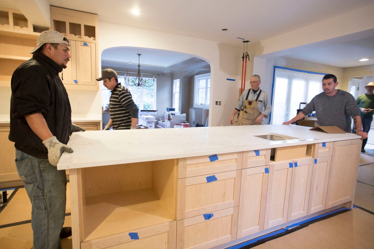 installing new kitchen