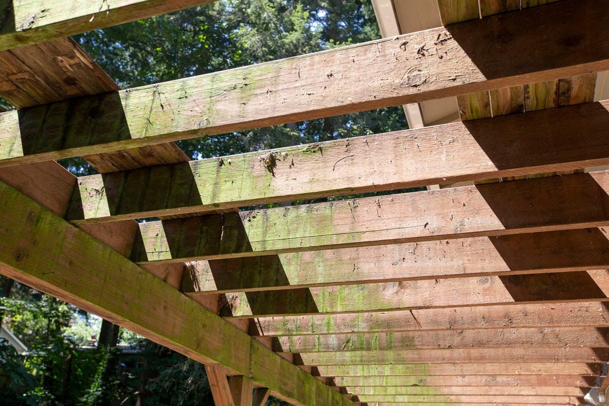 under-deck patio framing under-deck patio framing