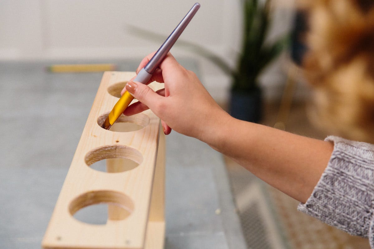 apply finish to inside of holes apply finish to inside of holes