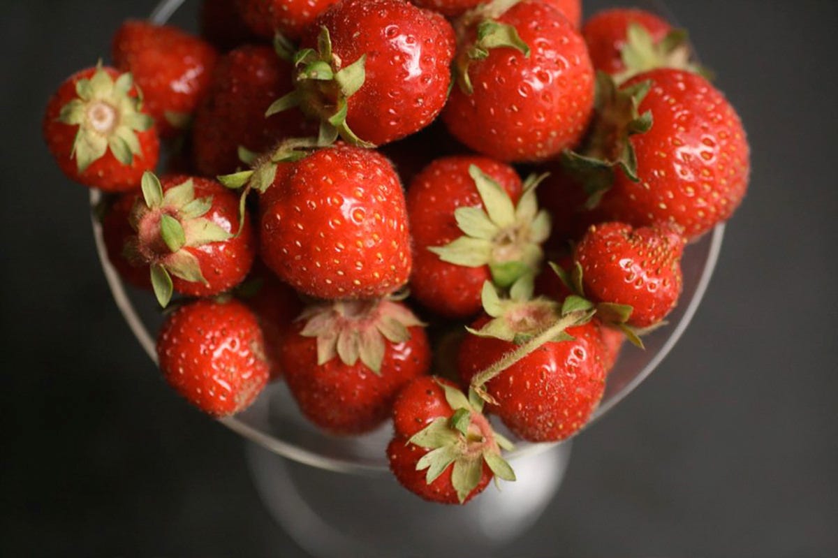 bowl of strawberries bowl of strawberries