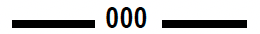 Mill number 000.